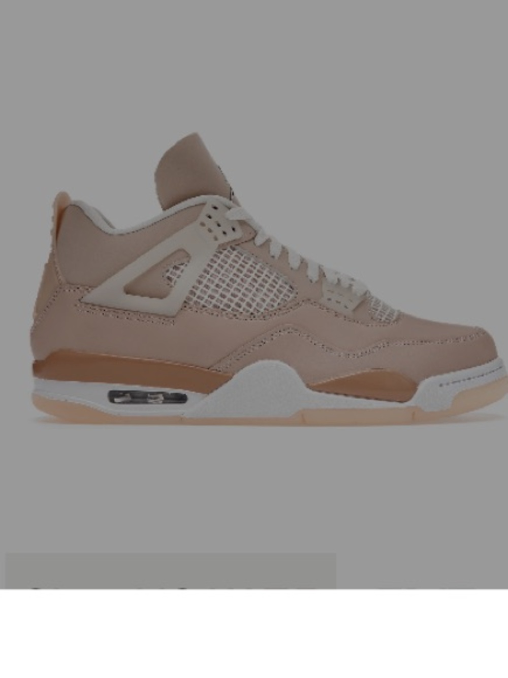 Jordan WMNS Air Jordan 4 Retro Tan/Cream Sneakers